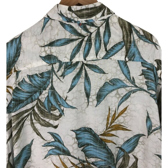 Margaritaville Mens Size Large Button Up Short Sleeve Shirt Tropical Theme - Picture 9 of 13